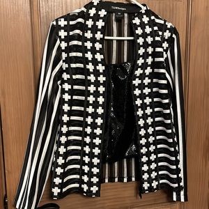 Black & White Snakeskin Cami & Jacket